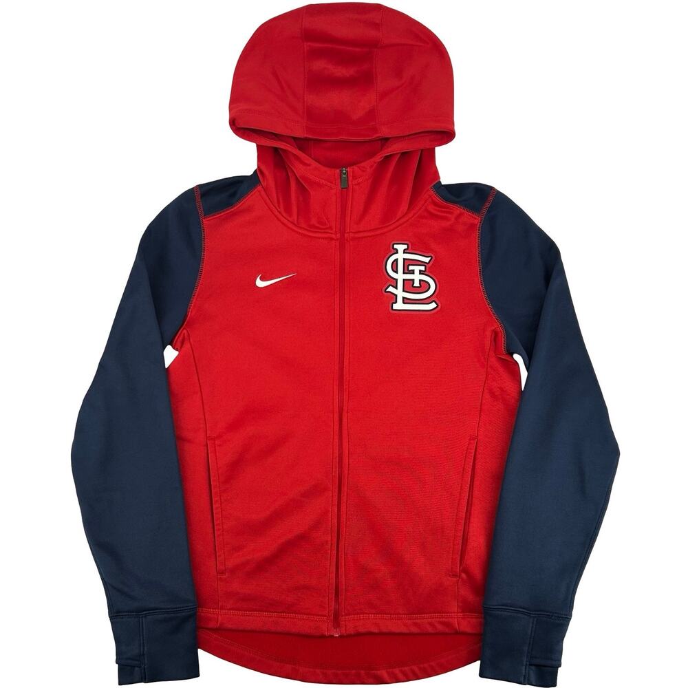 Women's St. Louis Cardinals Nike Authentic Collection Therma Fleece Zip Hoodie S
